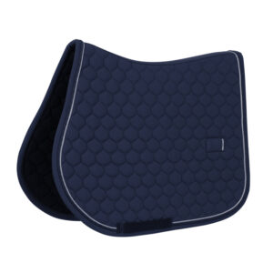 Kentucky Onion Quilt Jumping Saddle Pad with Rubber Logo - Navy