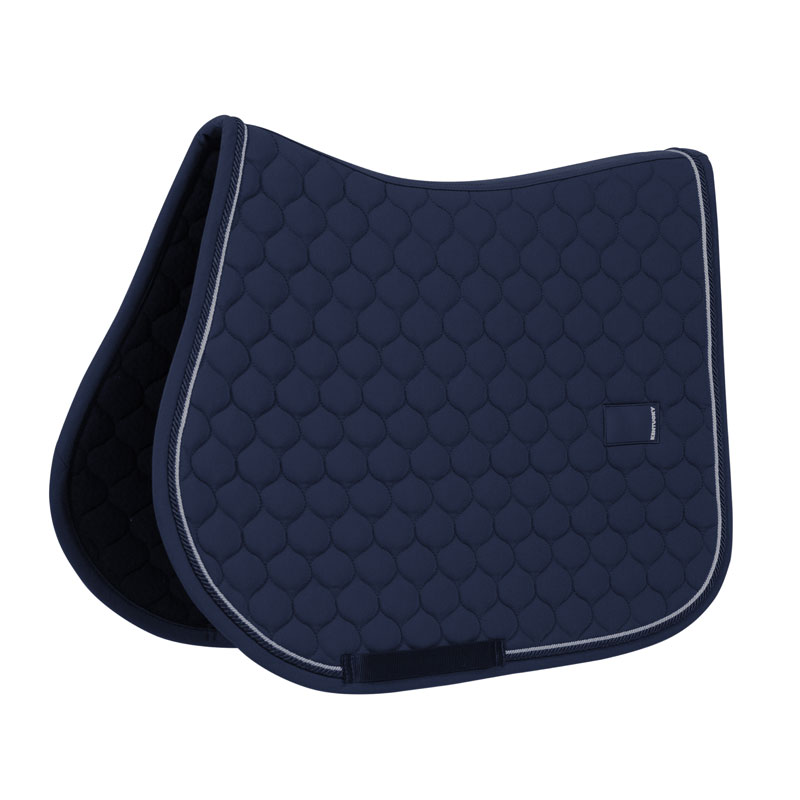 Kentucky Onion Quilt Jumping Saddle Pad with Rubber Logo - Navy
