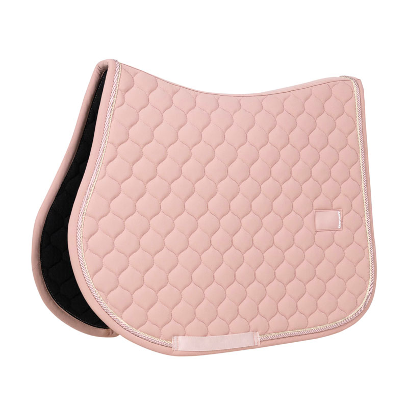 Kentucky Onion Quilt Jumping Saddle Pad with Rubber Logo - Old Rose