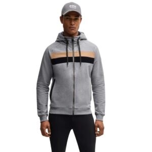 BOSS Equestrian Mens Hoodie River - Grey Melange