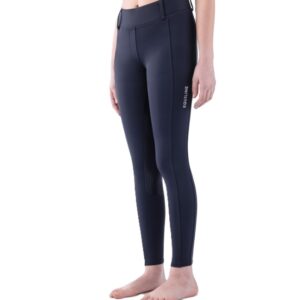 Equiline Junior Full Grip Leggings Eqaref - Navy