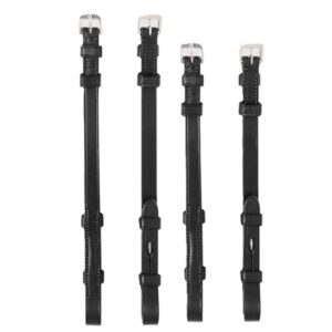 Equiline Flat Cheek Pieces- 3 Ties (Double)