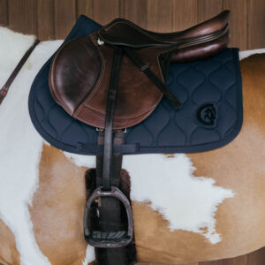 Kentucky Jumping Saddle Pad Wave 3D Logo - Navy
