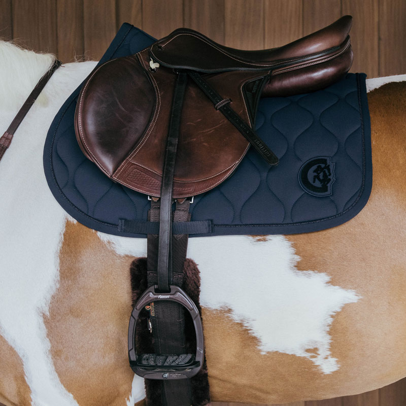 Kentucky Jumping Saddle Pad Wave 3D Logo - Navy