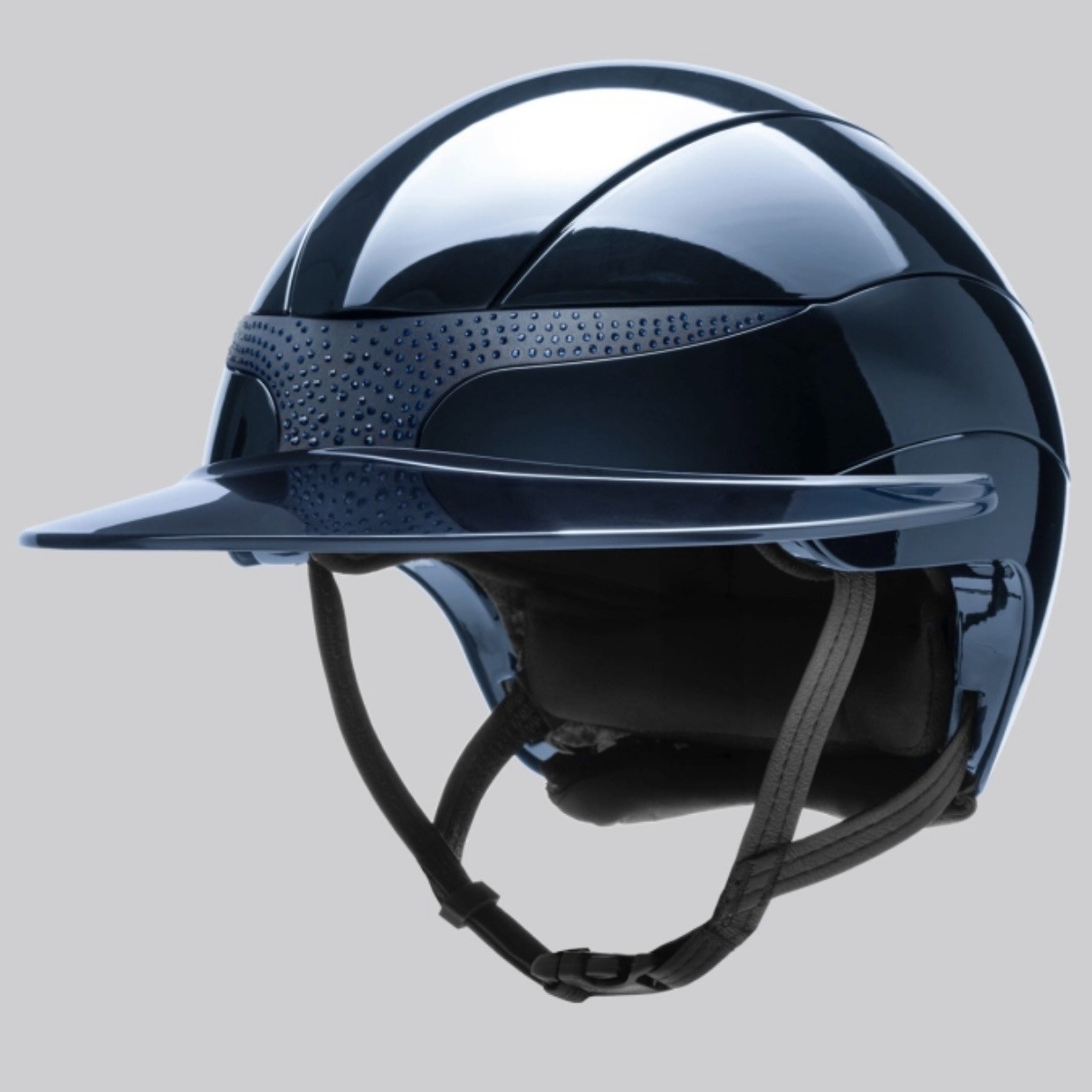 Equiline Xanto Sun Visor Riding Helmet with Strass - Image 2