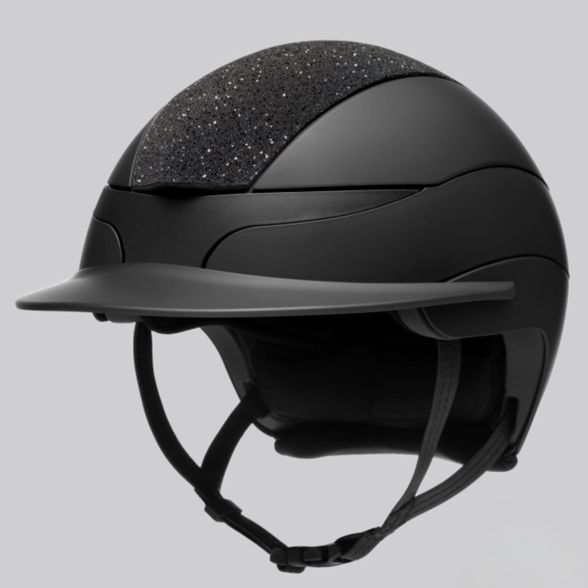 Equiline Xanto Standard Visor Riding Helmet with Swarovski Top - Image 3