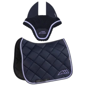 Equiline Saddle Pad and Ear Net Set EqChroma - Jumping - Navy