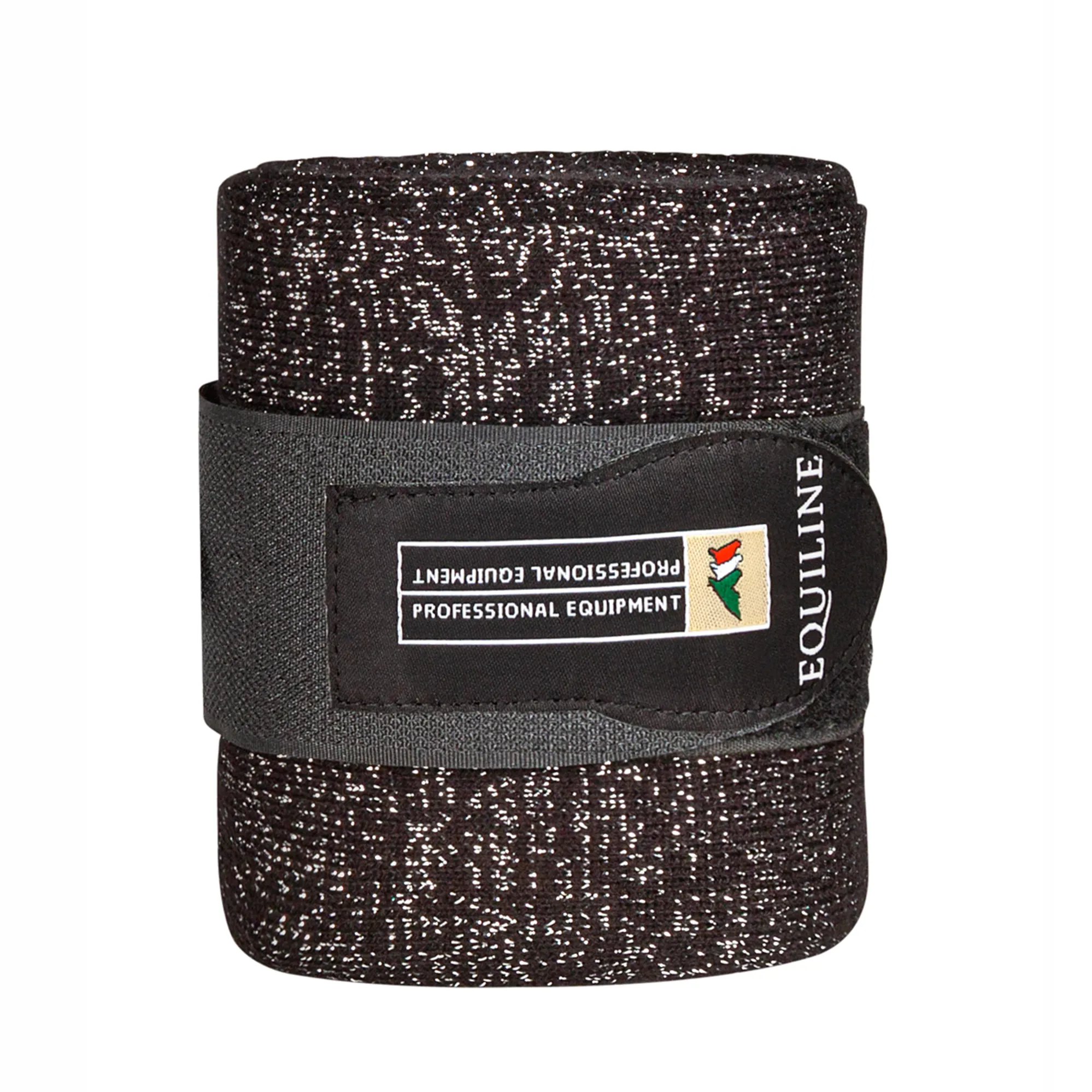 Equiline Glitter Stable Bandages - Black