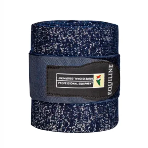 Equiline Glitter Stable Bandages - Blue