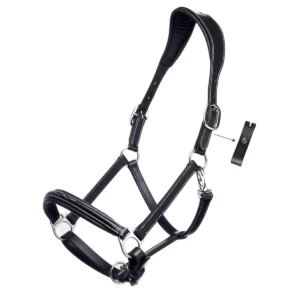 Equiline Leather Safety Halter - Black
