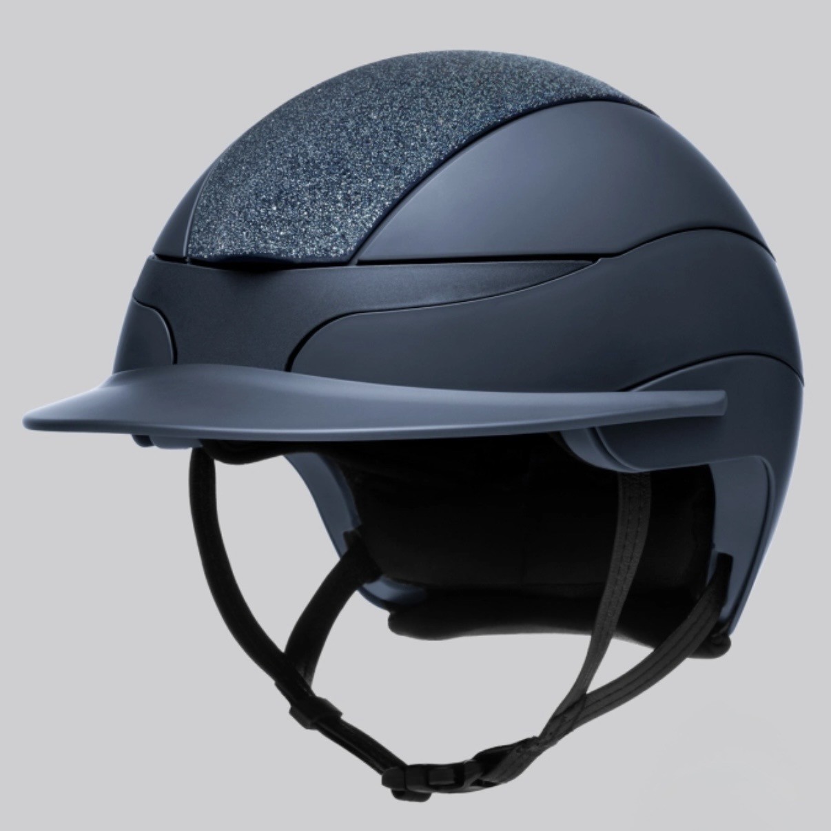 Equiline Xanto Standard Visor Riding Helmet with Swarovski Top - Image 4